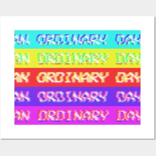 "An Ordinary Day" Vintage Vaporwave Aesthetic Posters and Art